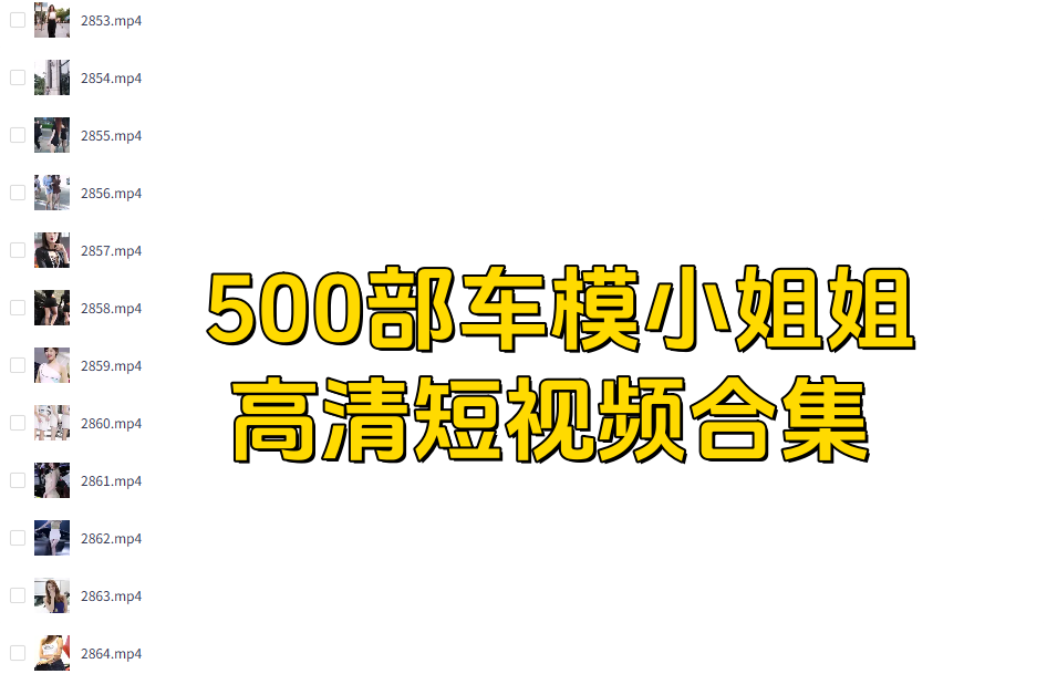 图片[1]-500部车模小姐姐高清短视频合集【电商热销953】-暗冰资源网