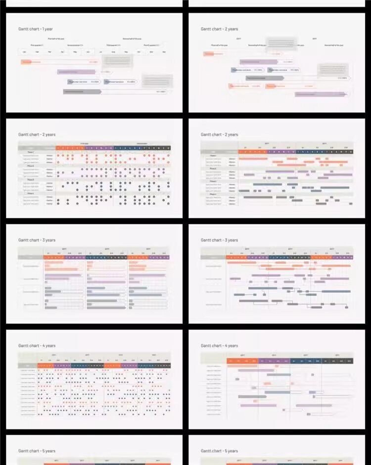 图片[6]-30页甘特图表PPT可视化商业数据分析信息图表素材 gantt-chart【电商热销1266】-暗冰资源网