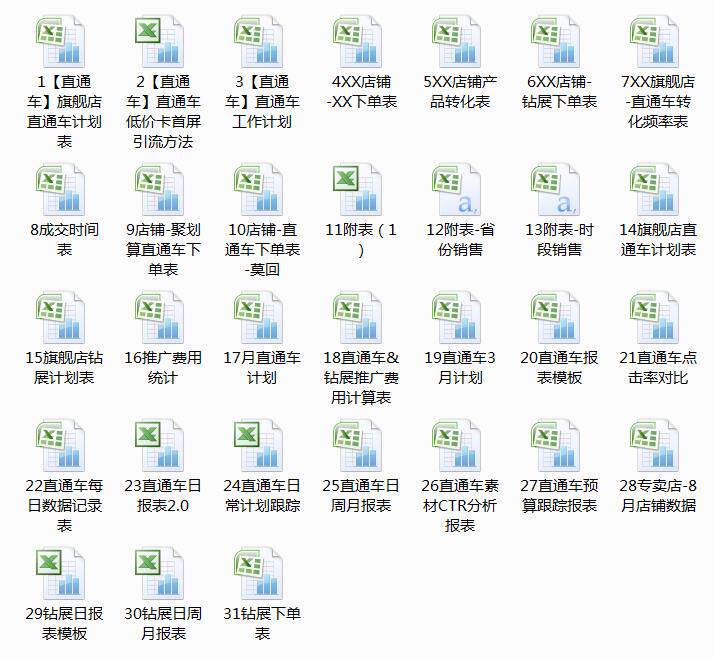 图片[29]-610套电商常用表格大全-电商运营管理数据分析年度报表Excel表格【电商热销993】-暗冰资源网