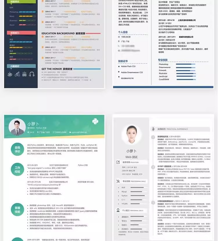 图片[18]-127套程序员简历模版-互联网IT行业web前端开发工程师求职资料【电商热销968】-暗冰资源网