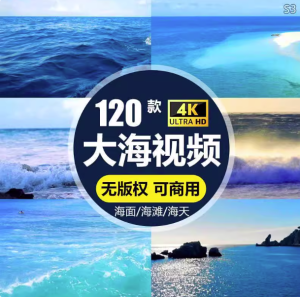 120款实拍高清大海视频素材-海洋海滩商业商用MP4剪辑高清自媒体素材【电商热销926】-北极星资源库