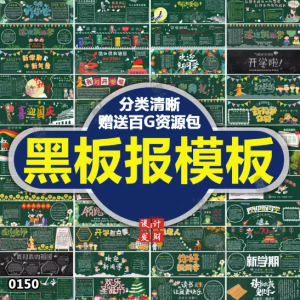 黑板报模板电子版-可修改编辑使用校园文化墙班级设计素材消防模板【电商热销993】-北极星资源库