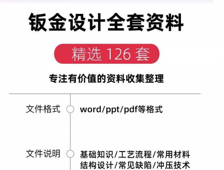 图片[2]-126套钣金设计资料-钣金模具结构设计五金工艺流程压钣金表面缺陷处理资料【电商热销28】-暗冰资源网