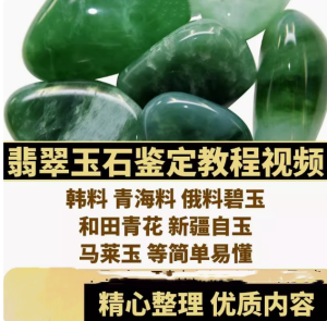 全套翡翠玉石鉴定视频教程及和田玉鉴赏鉴定视频课程网课自学【电商热销592】-北极星资源库
