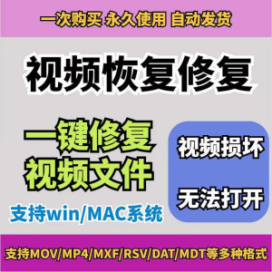 损坏MP4视频修复软件断电恢复工具短片导出摄像机视频文件修复-北极星资源库