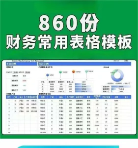 财务常用excel表格模板公司财务利润分析年度收支记账成本预算表-北极星资源库