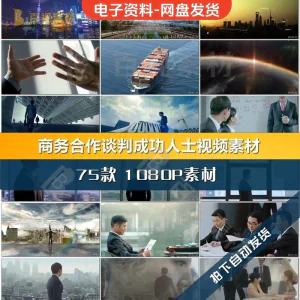 商务合作共赢洽谈企业团队公司开会成功人士签字握手宣传影片素材-北极星资源库