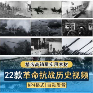 抗日战争解放战争革命斗争长征精神历史纪录片影像资料视频素材-北极星资源库