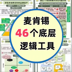 46种麦肯锡思考工具框架底层逻辑137页PPT属于芒格100个思维模型-北极星资源库