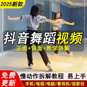 2025抖音网红流行舞蹈教程年轻人舞蹈教程自学高清视频素材-北极星资源库