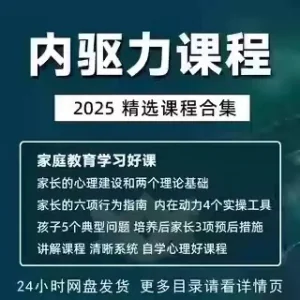 内驱力培训课程培养孩子自觉性提升内在亲子教育学习电子版资料-北极星资源库