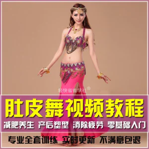 肚皮舞教程视频东方舞零基础自学成品舞分解视频课程-北极星资源库