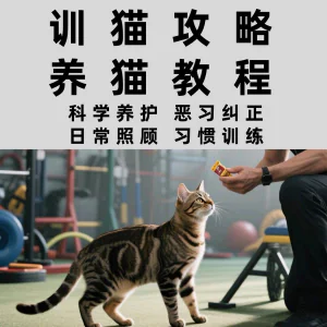 训猫入门培训教学视频课程驯猫教程家庭养猫指南攻略大全注意事项-北极星资源库