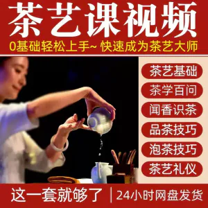 自学泡茶师品茶茶艺茶道视频教程零基础新手入门全套培训教学课程-北极星资源库