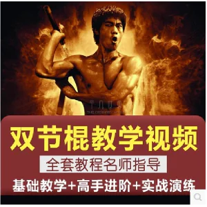 双节棍视频教程双截棍教学全套两节棍初学者入门实战训练技巧方法-北极星资源库