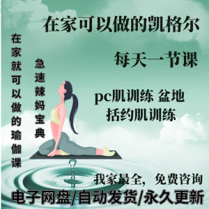 凯格尔pc肌运动锻炼视频教程新手自学零基础入门精通教学课程全集-北极星资源库
