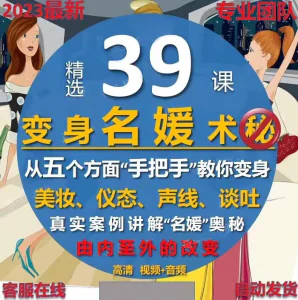 名媛打造读心术教程男性思维提高情商女性心理学思维逻辑心理课程-北极星资源库