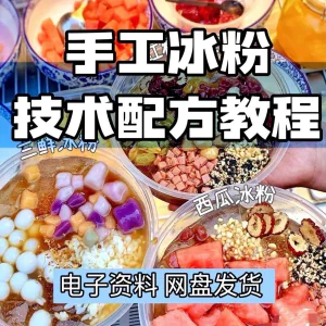 2026冰粉技术最新版配方视频教程 冰粉小吃摆摊商业教学电子小学-北极星资源库