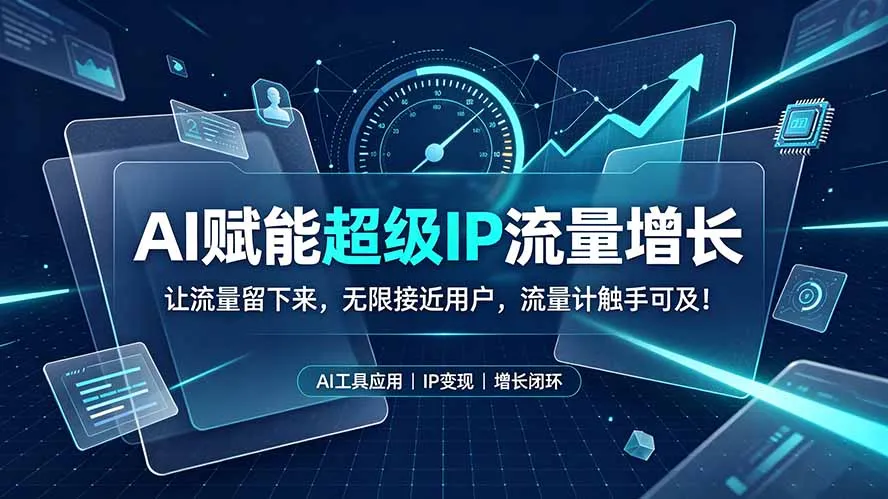 AI赋能超级IP流量增长：让流量留下来，无限接近用户，流量计触手可及！-北极星资源库