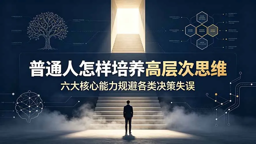 付费文章：普通人怎样培养高层次思维，六大核心能力规避各类决策失误-北极星资源库