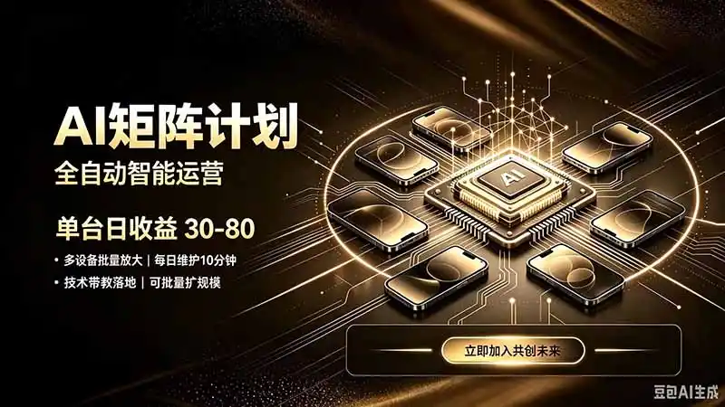 AI智能对话，矩阵规模化创业，全程技术扶持，长久稳定，日入800+-北极星资源库