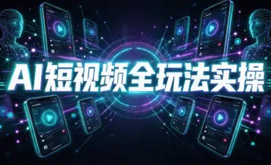 AI短视频全玩法实操(剪辑+带货+数字人+漫剧+短剧)-北极星资源库