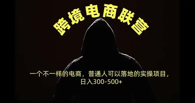 跨境电商联营，一个不一样的电商，普通人可操作日入300-500+-北极星资源库