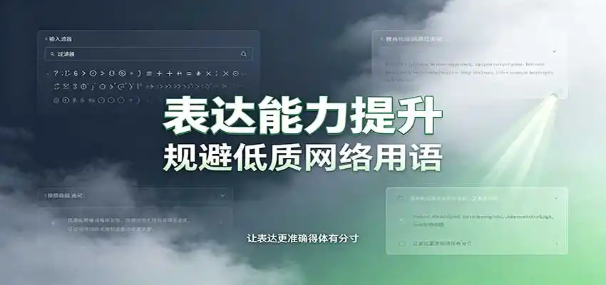 表达能力提升：语言塑造思想逻辑，规避低质网络用语，强化心智感知-北极星资源库