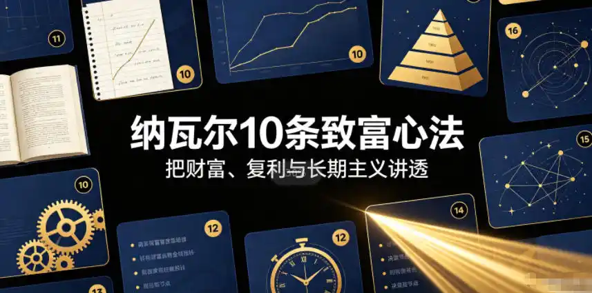 付费文章：纳瓦尔10条致富心法-北极星资源库
