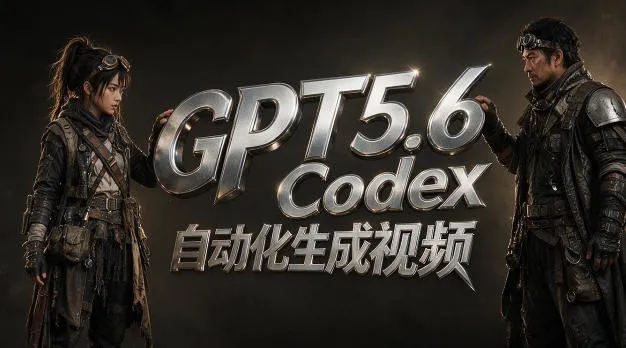 GPT5.6+Codex自动化视频生成：提示词设计×角色设定×封面海报×工作流思路，高效产出AI视频-北极星资源库