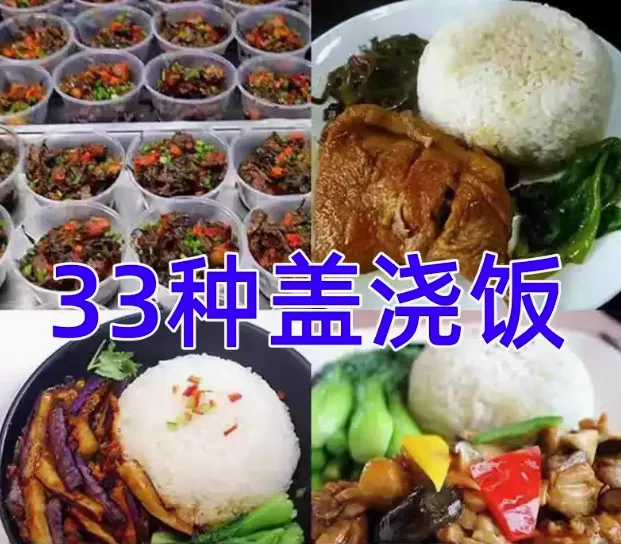 33种盖浇饭教程-鸭腿盖饭技术香菇滑鸡配方盖浇饭梅干菜摆摊外卖小吃店教程视频【电商热销622】-北极星资源库