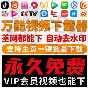 抖音快手短视频批量下载无水印西瓜下载软件网页一键采集高清素材-北极星资源库