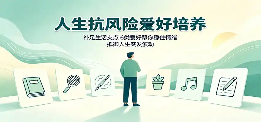 人生抗风险爱好培养：补足生活支点，6类爱好帮你稳住情绪，抵御人生突发波动-北极星资源库