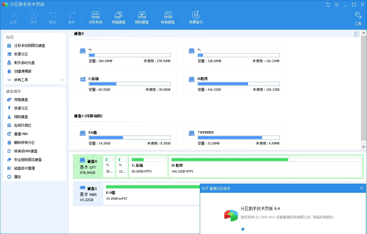 分区助手技术员v10.12.0特别版-北极星资源库