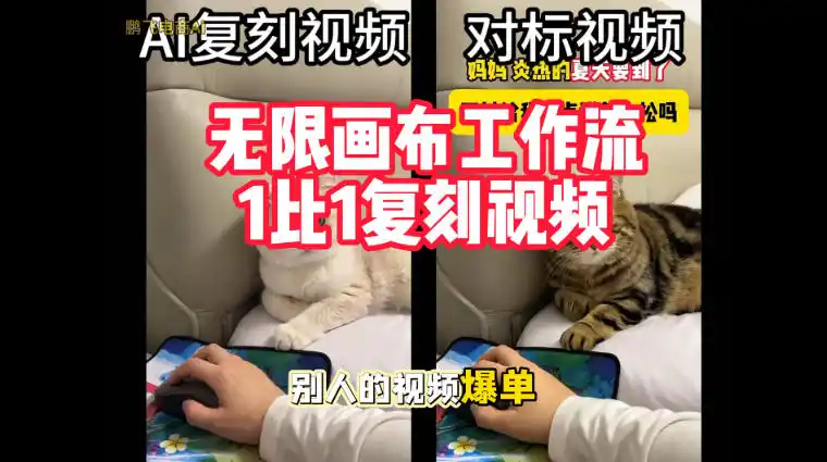 宠物带货视频复刻，无限画布工作流1比1，不用拍摄、不用布景、不用真人出镜，几分钟就能做出一条专业带货视频-北极星资源库