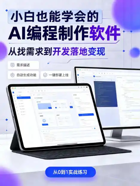 手把手教会你ai编程制作软件到变现全路径,零基础小白轻松上手,从找需求到开发落地变现【揭秘】-北极星资源库