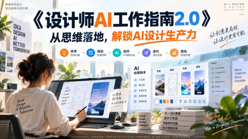 《设计师AI工作指南2.0》从思维落地-无水印，解锁AI设计生产力-北极星资源库