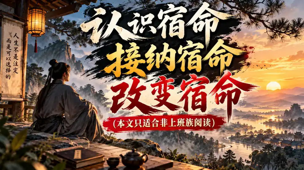 某公众号付费文章：认识宿命，接纳宿命，改变宿命(本文只适合非上班族阅读)-北极星资源库