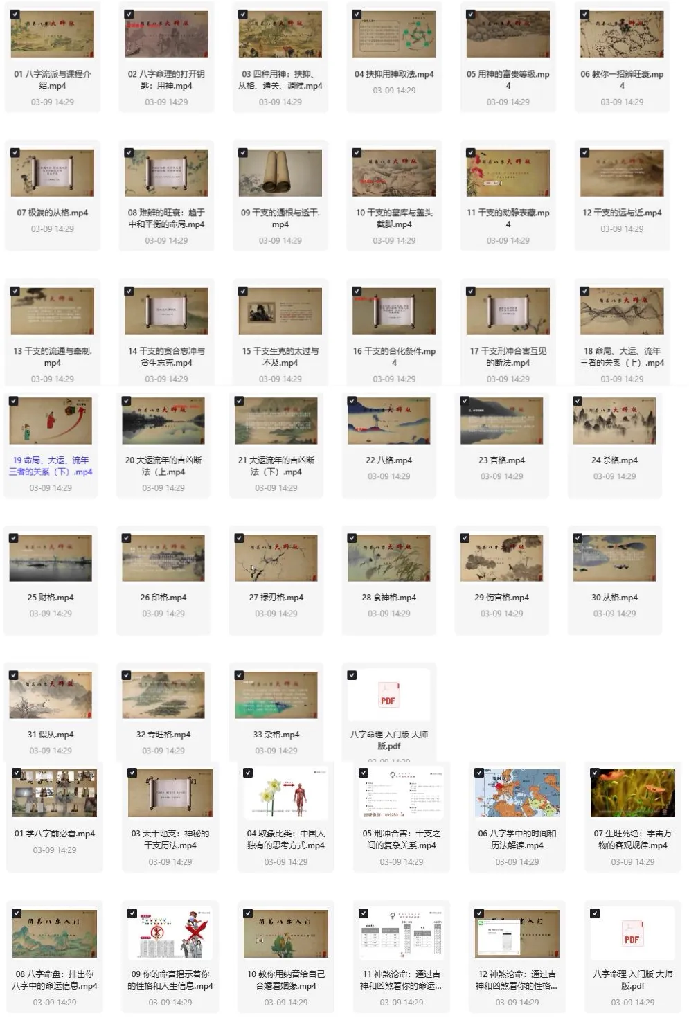 图片[2]-命理学课程-简易八字【入门版+大师版】从入门到精通教程【2.9GB】电商热销1258-暗冰资源网