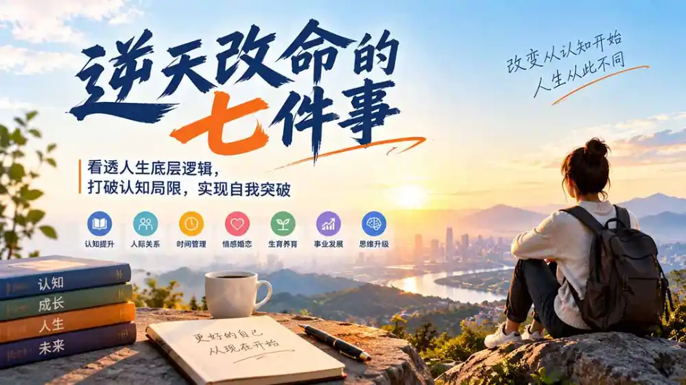 付费文章：逆天改命的七件事，看透人生底层逻辑，打破认知局限，实现自我突破-北极星资源库