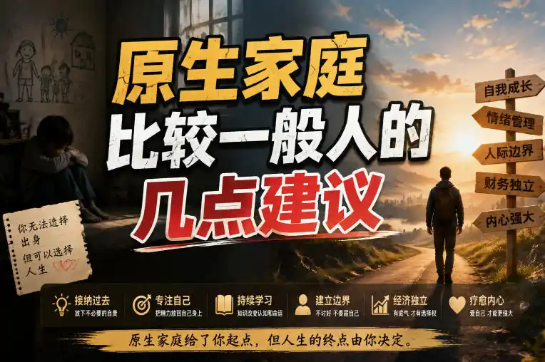 付费文章：给原生家庭比较一般人的几点建议-北极星资源库
