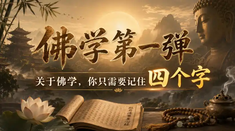 付费文章：佛学第一弹，关于佛学，你只需要记住四个字-北极星资源库