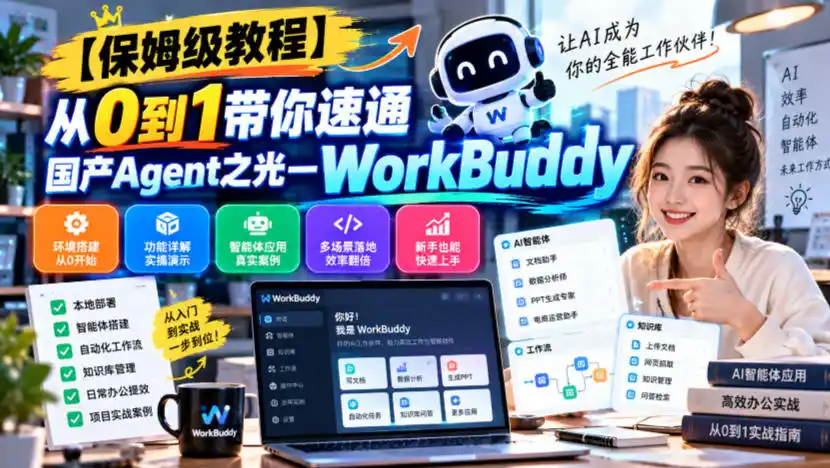 【保姆级教程】从0到1带你速通国产Agent之光—WorkBuddy【文档】-北极星资源库