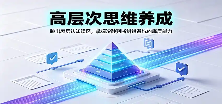 高层次思维养成：跳出表层认知误区，掌握冷静判断纠错避坑的底层能力-北极星资源库