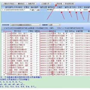 批量文件名提取软件/文件名批量编号/文件名批量修改-北极星资源库