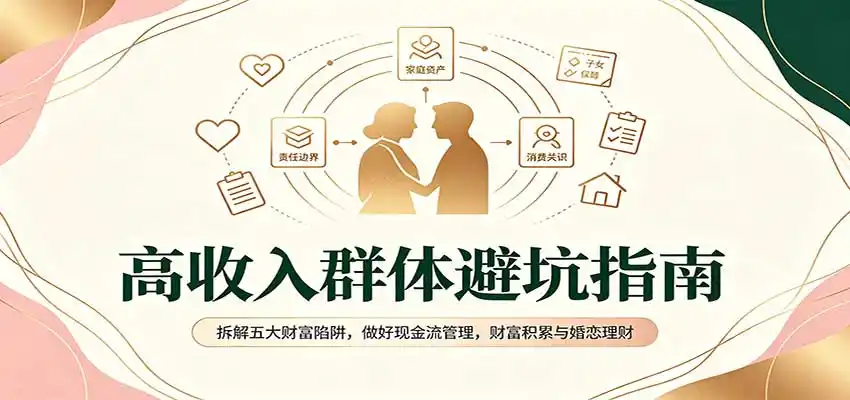高收入群体避坑指南：拆解五大财富陷阱，做好现金流管理，财富积累与婚恋理财-北极星资源库