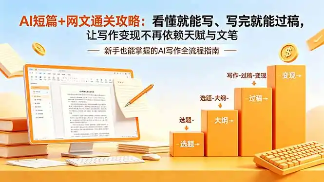 AI短篇+网文通关攻略-更新：看懂就能写、写完就能过稿，让写作变现不再依赖天赋与文笔-北极星资源库