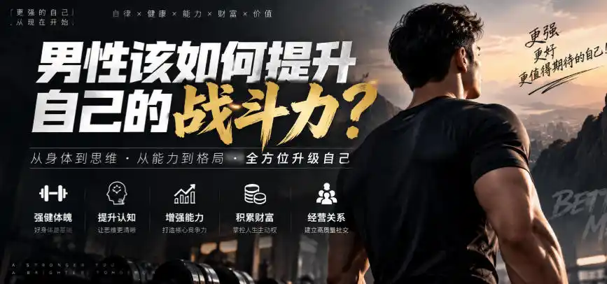 付费文章：男性该如何提升自己的战斗力？-北极星资源库