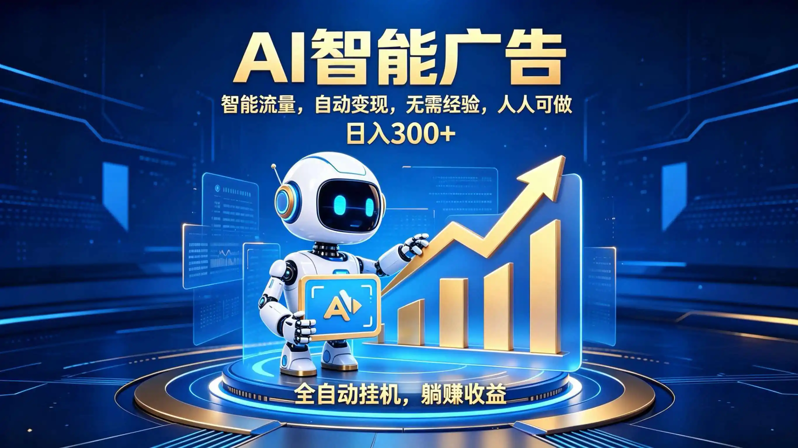 轻资产新赛道，全自动AI广告，打造持续收益-北极星资源库