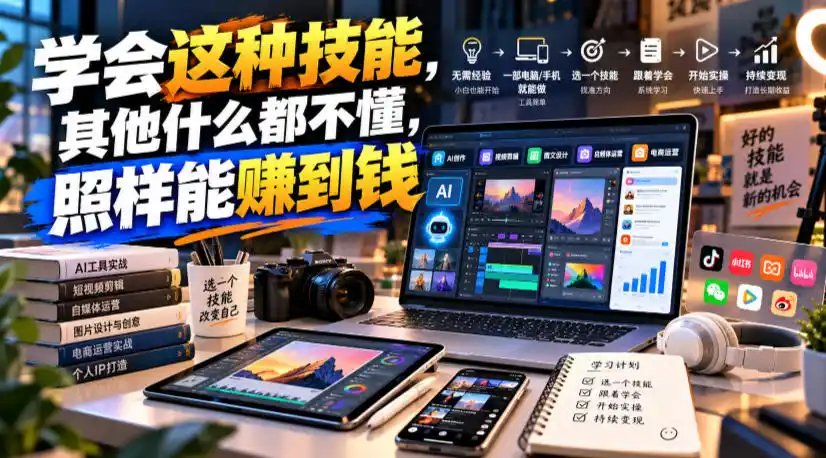 某公众号付费文章:学会这种技能,其他什么都不懂,照样能賺到钱-北极星资源库